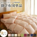 掛け布団 掛布団 布団 9色から選べる! 洗える抗菌防臭 シンサレート 高機能中綿素材入り 掛け布団単品 クイーン