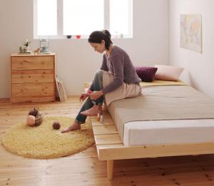 Bed - 北欧デザインベッド スタンダードボンネルコイルマットレス付き ステージ シングル フレーム幅120 組立設置付