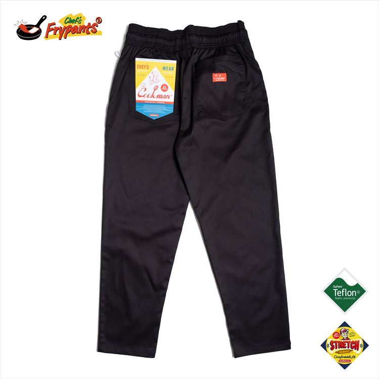 クックマン COOKMAN シェフズフライパンツ ブラック Chef's Frypants Black 231-01807 ストリート アメカジ ブランド メンズ シェフパンツ 送料無料