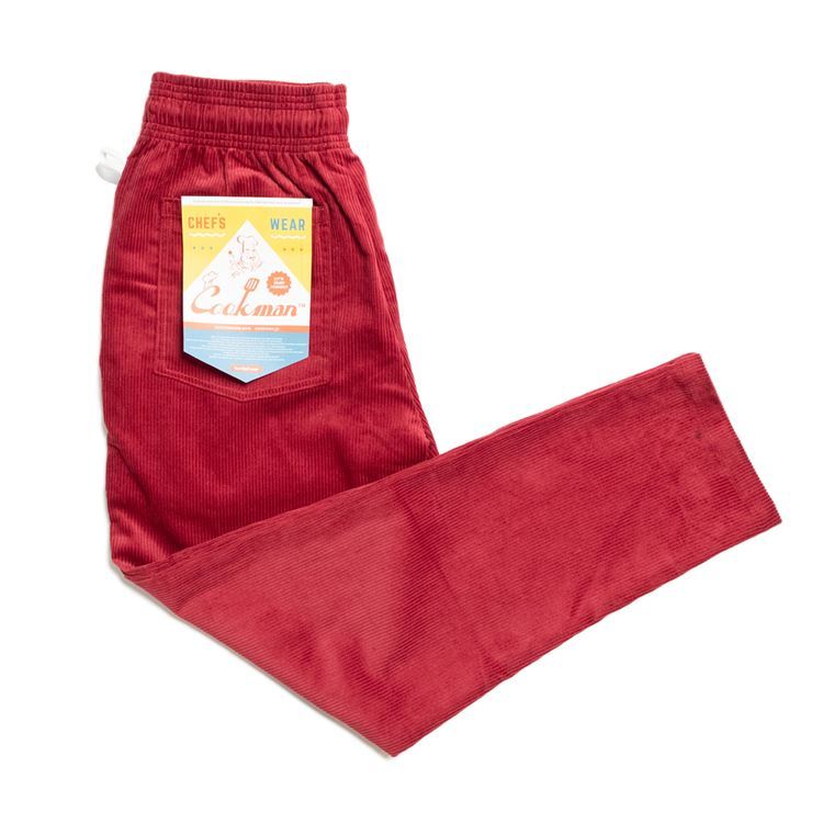 【正規代理店】クックマン COOKMAN シェフパンツ コーデュロイ ワイン ワインレッド Chef Pants Corduroy WINE WINE RED 231-03809 ストリート アメカジ ブランド メンズ 送料無料