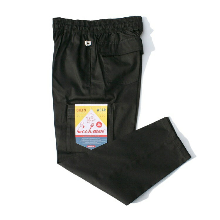 楽天ROOM ONLINE STORE【公式・正規取扱】クックマン COOKMAN シェフカーゴパンツ ブラック Chef Pants Cargo Black 231-23830 ストリート アメカジ ブランド メンズ レディース ユニセックス 男女兼用 送料無料