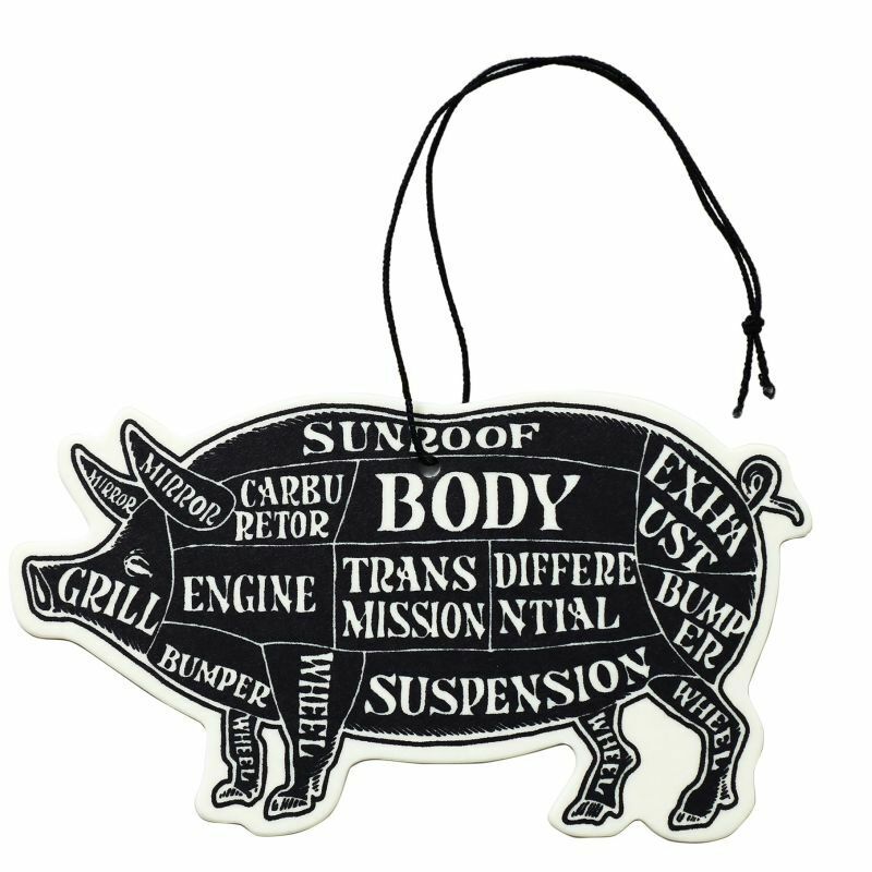 ڸ谷ۥݡåץ졼ץ饤 PORKCHOP GARAGE SUPPLY AIR FRESHENER BLACK CH...