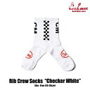 yEK戵zNbN} COOKMAN \bNX Rib Crew Socks Checker White 233-21968 Xg[g AJW uh Y fB[X jZbNX jp 