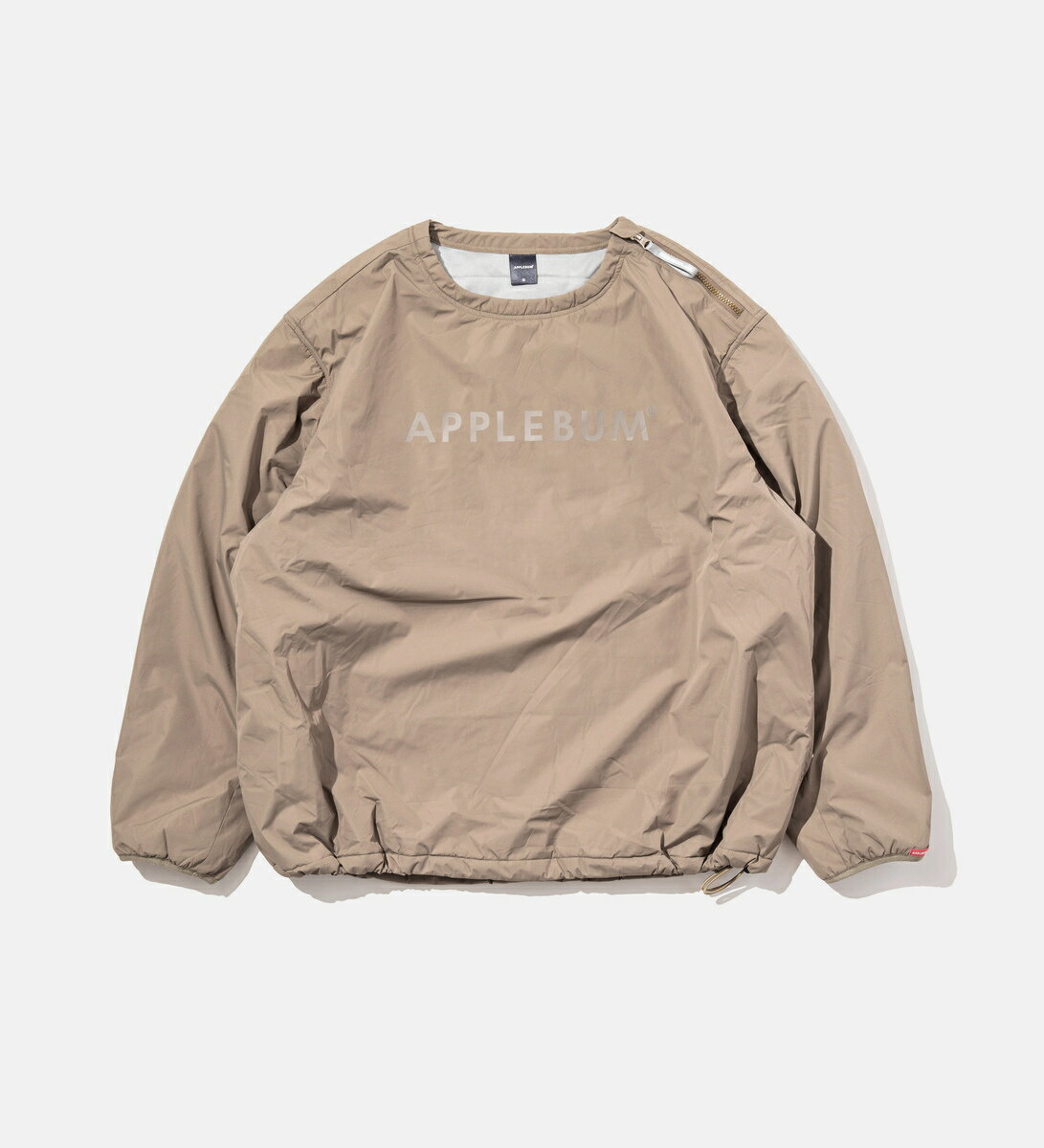 【40%OFF!!】【公式・正規取扱】アップルバム APPLEBUM Crew Neck Pullover Jacket Greige 2220613 プルオーバー ジャケット 送料無料