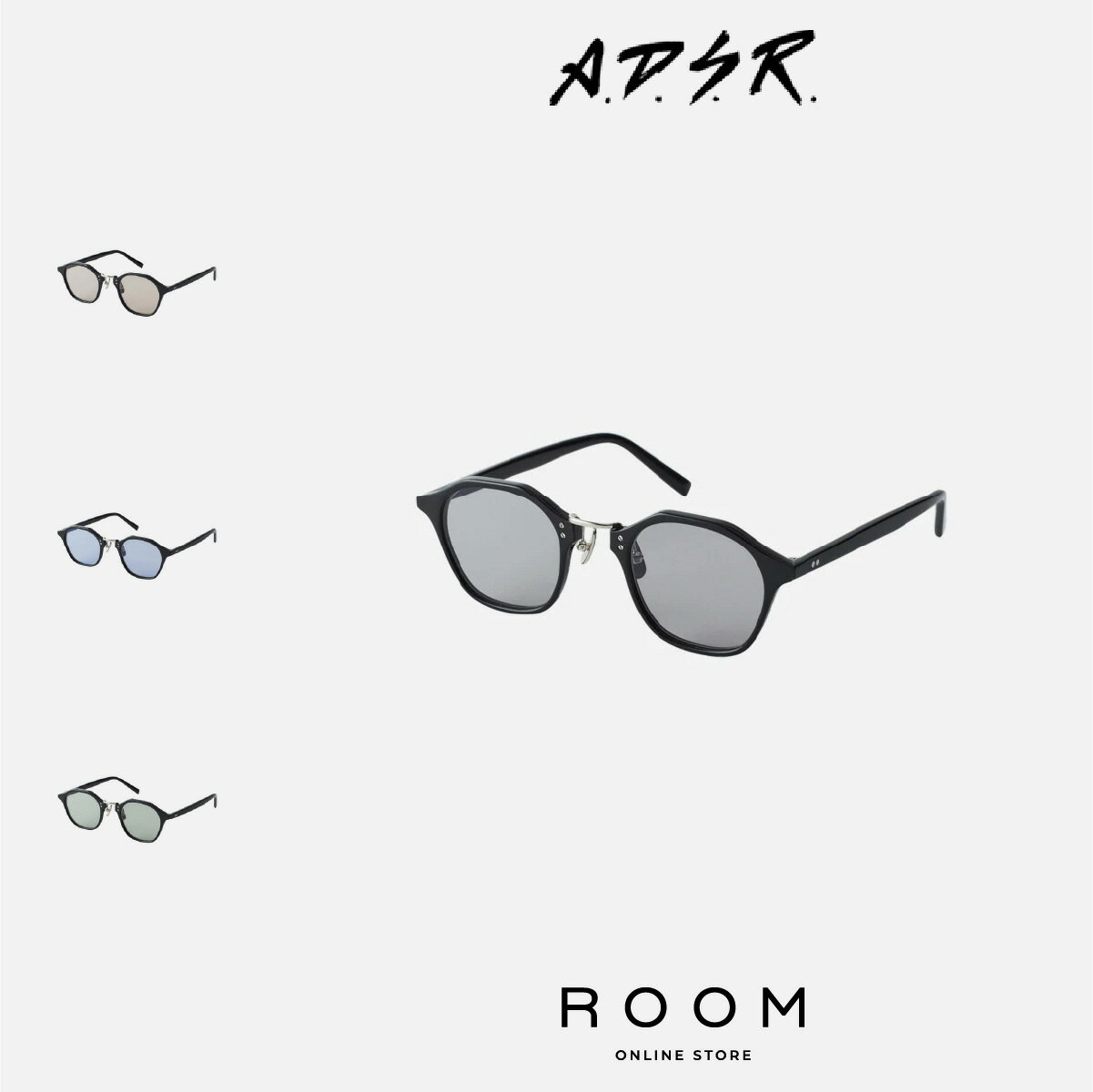 【公式・正規取扱】A.D.S.R. ADSR エーディーエスアール SATCHMO II 01 サングラス メガネ メンズ レディース ユニセックス 男女兼用 送料無料