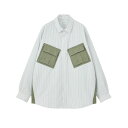 50 OFF【公式 正規取扱】MAGIC STICK マジックスティック LIGHT PUFF DRESS SHIRT WHITE STRIPES 23SS-MS1-005 ミッドレイヤーシャツ ストリート ブランド メンズ レディース ユニセックス 男女兼用 送料無料