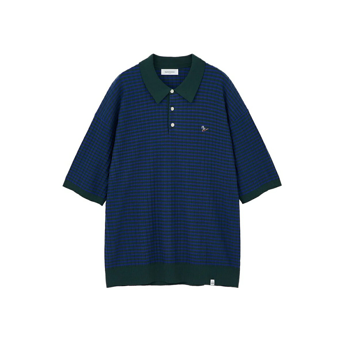 50%OFF【公式・正規取扱】MAGIC STICK マジックスティック MO MONEY MO PROBLEMS KNIT POLO GREEN x NAVY 23SS-MS4-029 ポロシャツ 送料無料