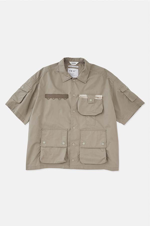 50%OFFDIGAWEL ディガウェル 7 Pockets Corduroy S/S Shirt F/CE.×DIGAWEL Sage FSP02231U0002 半袖 シャツ 送料無料