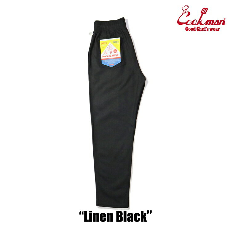 【公式・正規取扱】クックマン COOKMAN シェフパンツ Chef Pants Linen Black 231-41822 ロングパンツ ストリート アメカジ ブランド メンズ 送料無料