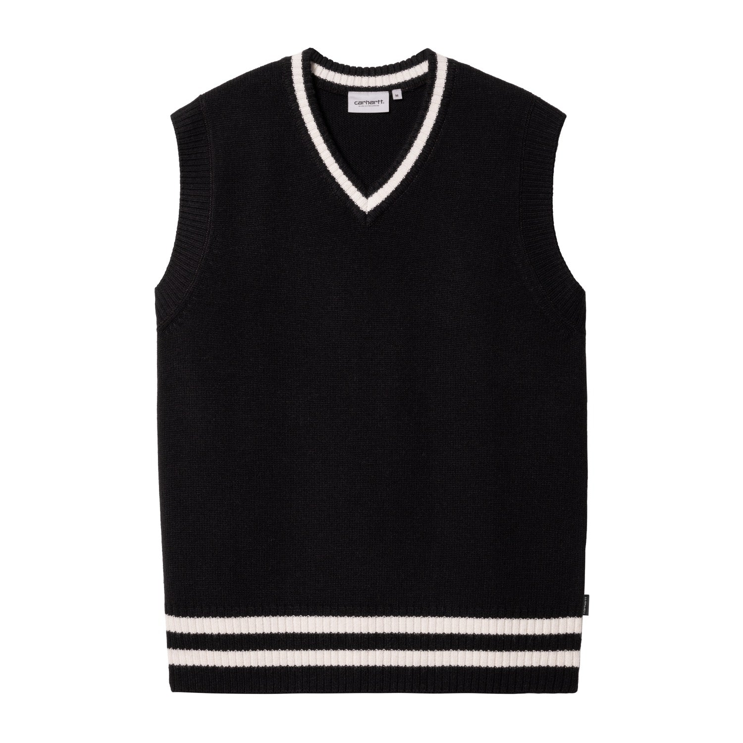 楽天ROOM ONLINE STORE30％OFF【公式・正規取扱】 カーハート WIP CARHARTT WIP STANFORD VEST SWEATER Black / Salt I032282 ベスト ニット セーター ストリート ブランド メンズ レディース ユニセックス 送料無料