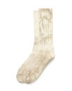 yEK戵zhoboz[{[ TIE-DYED CREW SOCKS C/N/PU GRAY HB-SO4202 \bNX C 