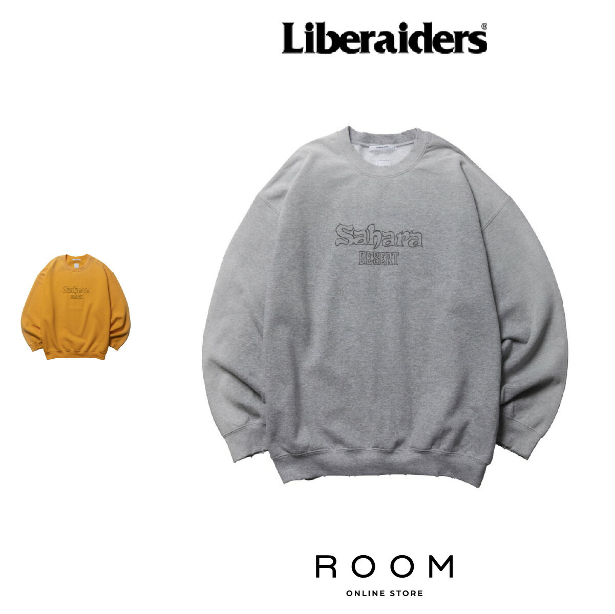 Collaboration - 【公式・正規取扱】 リベレイダース Liberaiders SAHARA CREWNECK 773142503 スウェット 送料無料