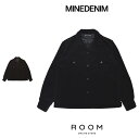 【公式・正規取扱】 マインデニム MINEDENIM Narrow Corduroy Western Open Collar SH 2508-5001 長袖シャ...