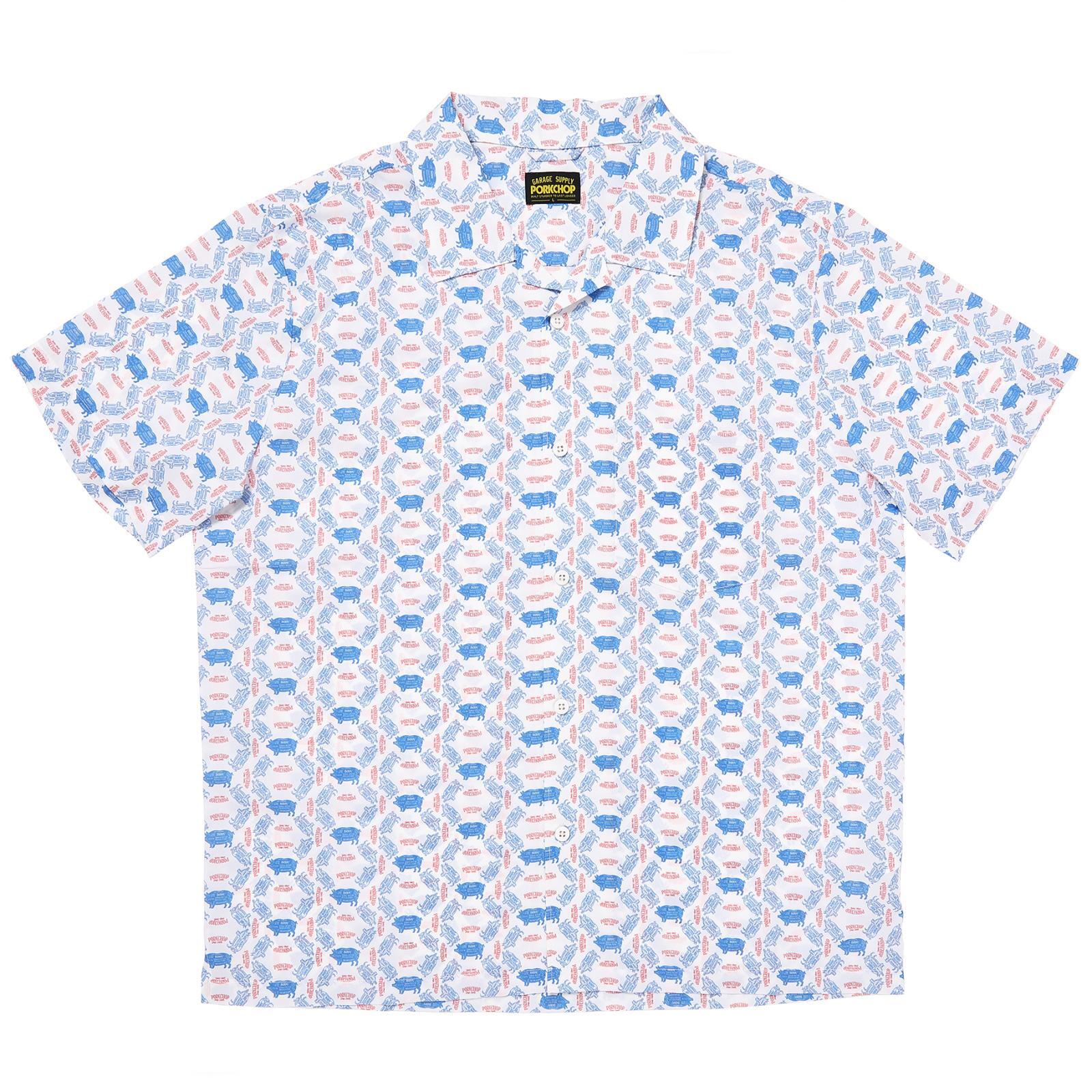 【正規代理店】 ポークチョップガレージサプライ PORKCHOPGARAGESUPPLY PORK AOP SHIRT 半袖シャツ メ..