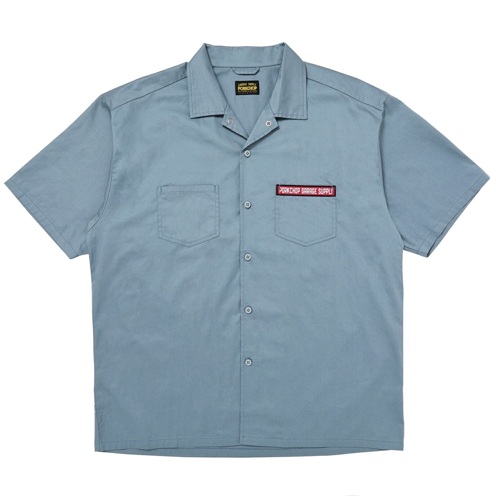 【正規代理店】 ポークチョップガレージサプライ PORKCHOPGARAGESUPPLY PCGS WORK SHIRT 半袖シャツ メ..