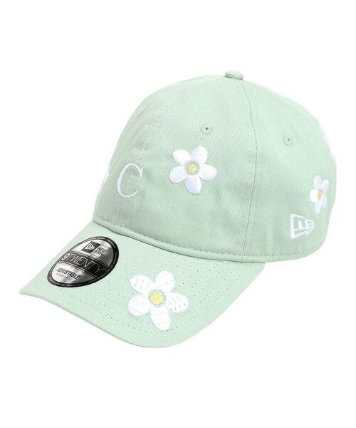 【正規代理店】 ニューエラ NEWERA 9TWENTY CALNAMUR コラボコレクション FLOWER ミント 14875646 帽子 キャップ メンズ レディース ユニセックス 男女兼用 送料無料