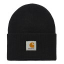 カーハート ニット帽 レディース 【公式・正規取扱】カーハート CARHARTT WIP ACRYLIC WATCH HAT Black I020222-23AW ニットキャップ ニット帽 帽子 ストリート ブランド メンズ レディース ユニセックス