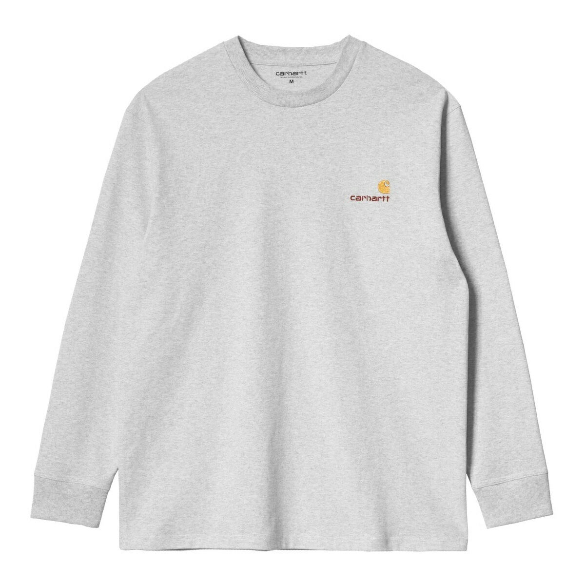 【公式・正規取扱】カーハート WIP CARHARTT WIP L/S AMERICAN SCRIPT T-SHIRT Ash Heather I029955-23AW XS-XXS アメリカンスクリプト ロンT Tシャツ ストリート ブランド メンズ レディース …