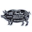 【公式 正規取扱】ポークチョップガレージサプライ PORKCHOP GARAGE SUPPLY PORK STICKER BLACK ステッカー ストリート アメカジ ブランド メンズ