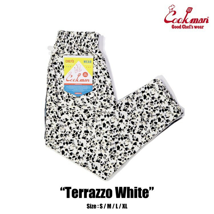 楽天ROOM ONLINE STORE【公式・正規取扱】クックマン COOKMAN シェフパンツ Chef Pants Terrazzo White 231-31806 ストリート アメカジ ブランド メンズ レディース ユニセックス 男女兼用 送料無料