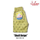 【公式・正規取扱】クックマン COOKMAN シェフパンツ Chef Pants Short Skull Beige 231-31937 スカル ショーツ ショートパンツ 半ズボン メンズ レディース ユニセックス 男女兼用 送料無料