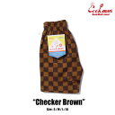 クックマン COOKMAN シェフパンツ Chef Pants Short Checker Brown 231-31938 チェッカー ショーツ ショートパンツ 半ズボン メンズ レディース ユニセックス 男女兼用 送料無料