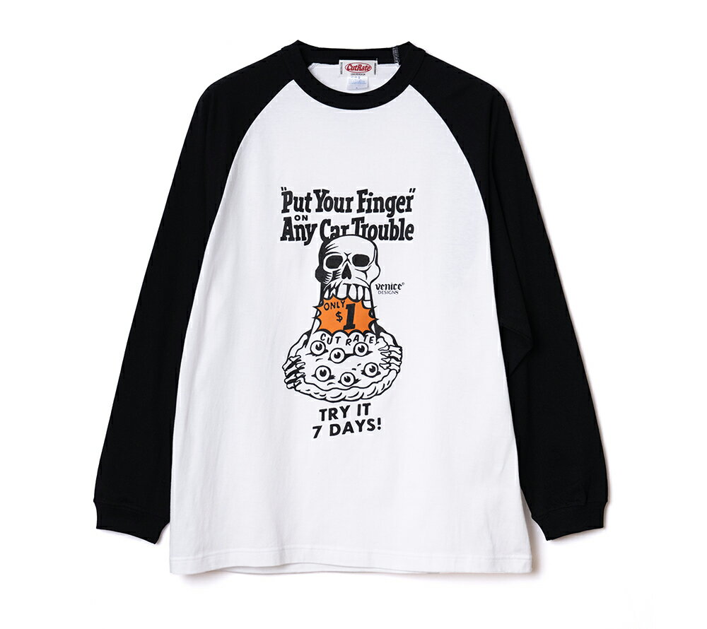 ڸ谷ۥåȥ쥤 CUTRATE VENICE8 COFFEE HOUSE P.Y.F R/S TEE WHITE  BLACK CR-23AW004 T T ̵