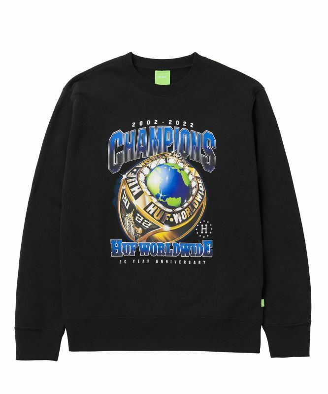 50%OFFڸ谷HUF ϥ CHAMPIONS CREWNECK BLACK PF00521FA22 å 롼ͥ...