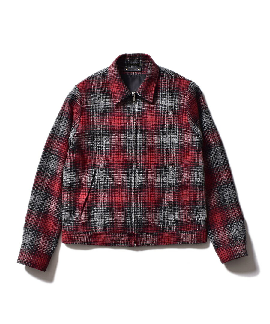 40%OFF【公式・正規取扱】マインデニム MINEDENIM Grandrelle V.Check Flannel Zipup BZ RPT 2210-8001 チェック ジップアップ ジャケ..