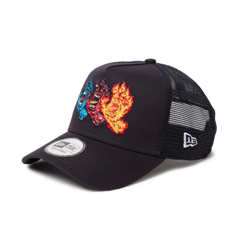 【公式・正規取扱】ニューエラ キャップ NEW ERA CAP 9FORTY A-Frame トラッカー SANTA CRUZ 3スクリーミングハンド ブラック 14457353 サンタクルーズ スクリーミングハンド 帽子 メンズ レディース ユニセックス 男女兼用 送料無料