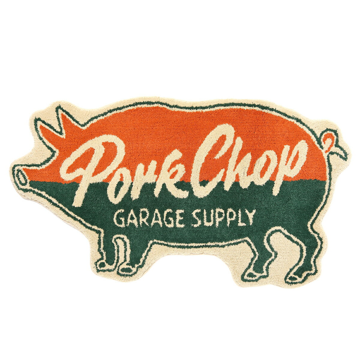 【公式・正規取扱】ポークチョップガレージサプライ PORKCHOP GARAGE SUPPLY PORK RUG ラグ マット ガ..