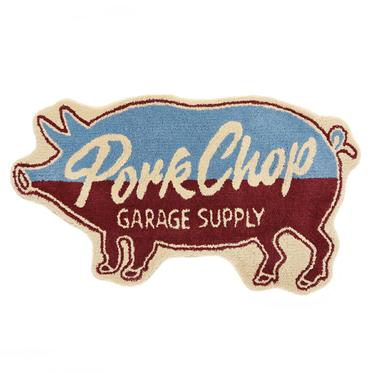 【公式・正規取扱】ポークチョップガレージサプライ PORKCHOP GARAGE SUPPLY PORK RUG ラグ マット ガ..