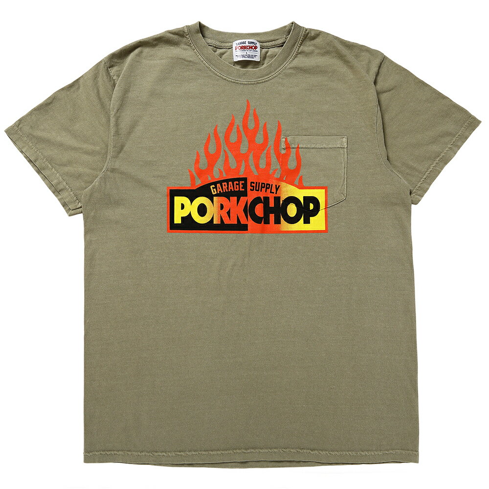 ڸ谷ۥݡåץ졼ץ饤 PORKCHOP GARAGE SUPPLY FIRE BLOCK POCKET TEE ...