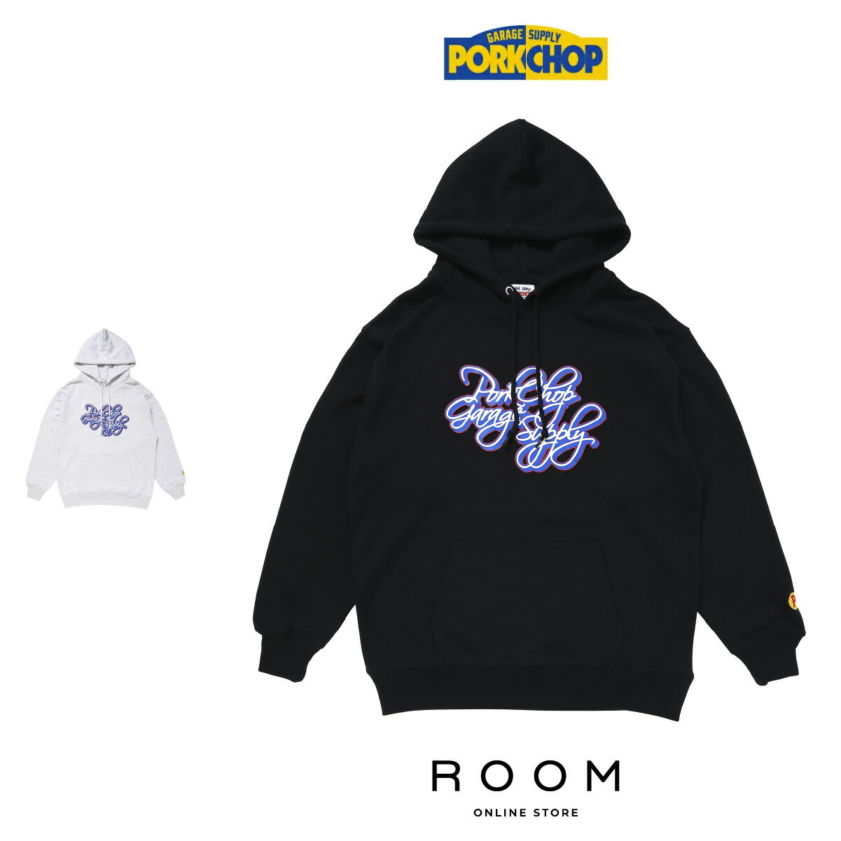 【正規代理店】ポークチョップガレージサプライPORKCHOPGARAGESUPPLYCALLI SCRIPT HOODIE フーディー ..