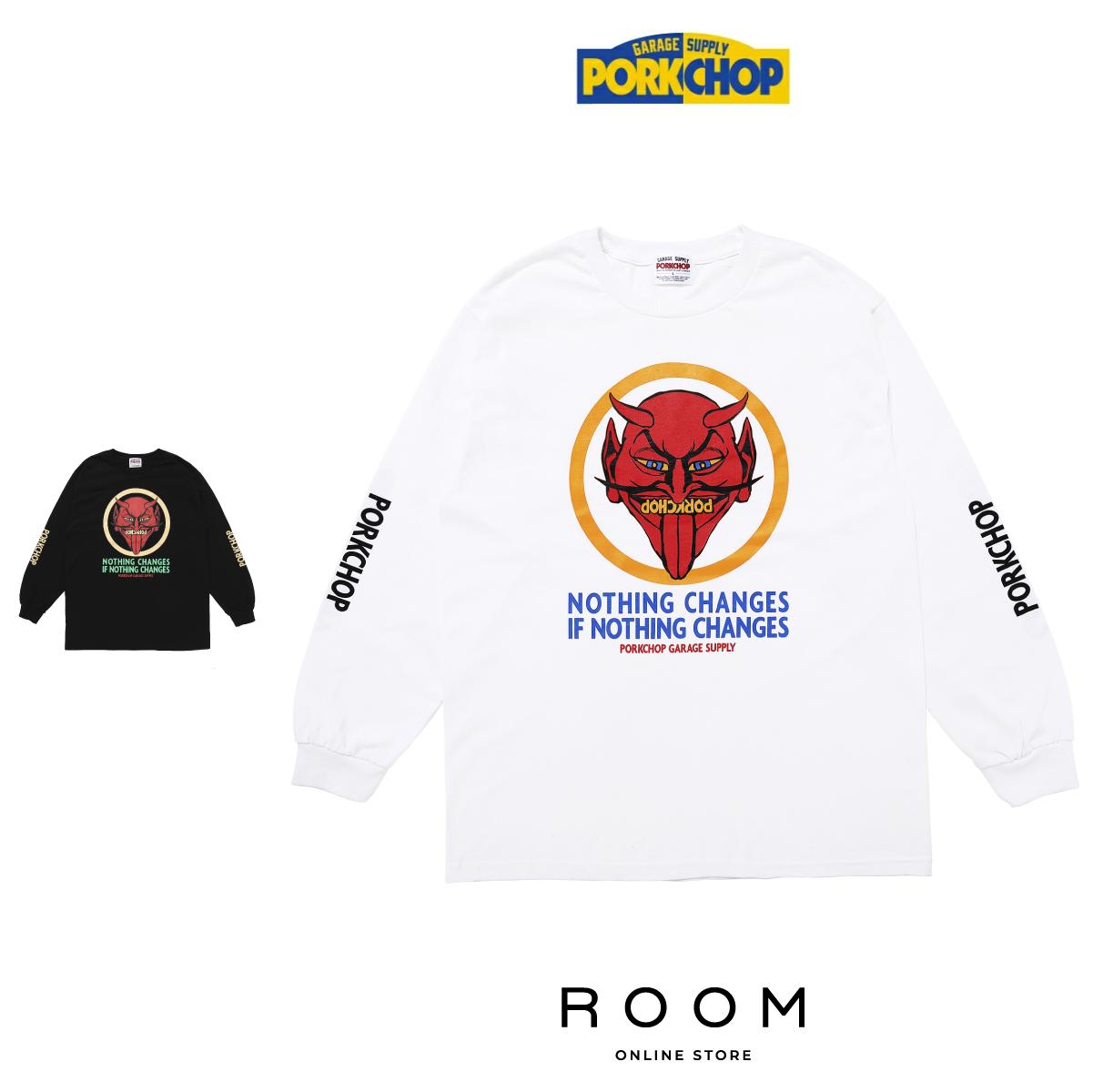 ڸ谷ۥݡåץ졼ץ饤 PORKCHOP GARAGE SUPPLY NOTHING DEVIL L/S TEE ...