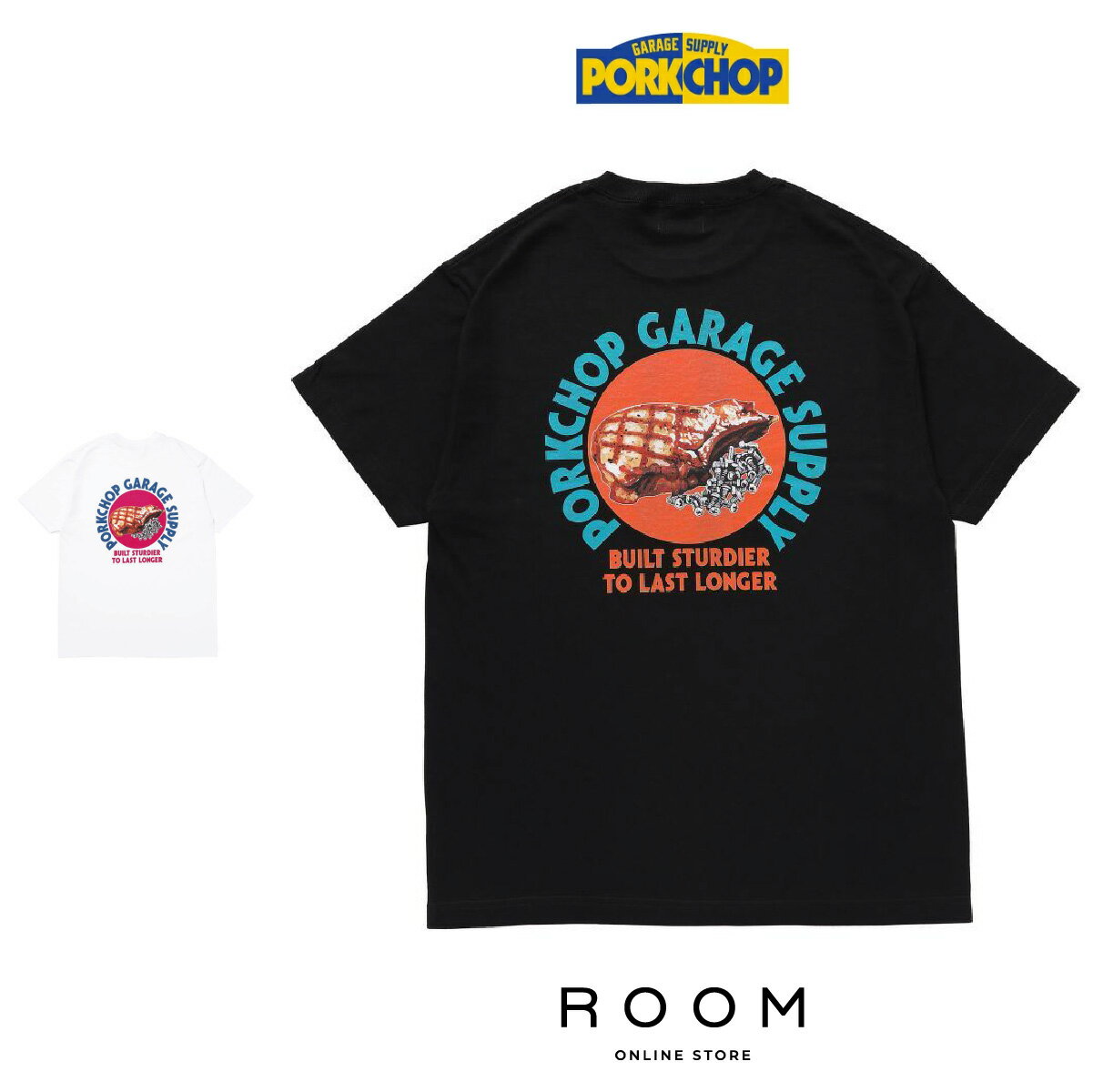 楽天ROOM ONLINE STORE【正規代理店】 ポークチョップガレージサプライ PORKCHOPGARAGESUPPLY PC&SCREW TEE Tシャツ メンズ レディース ユニセックス 送料無料