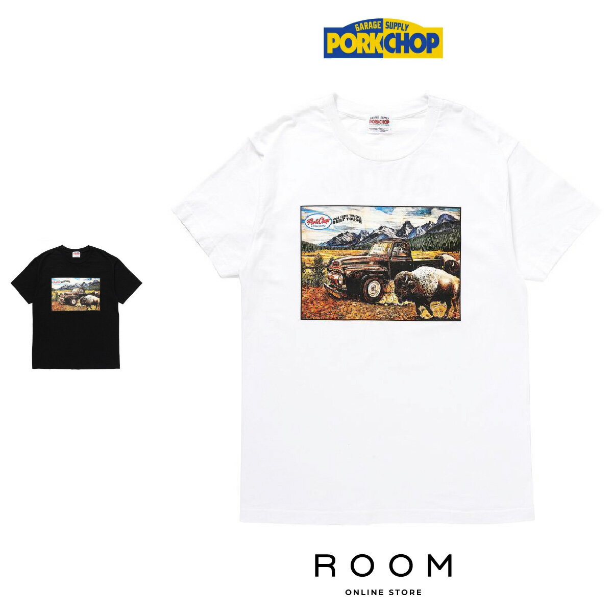 Ź ݡåץ졼ץ饤 PORKCHOPGARAGESUPPLY F-100 TEE Ⱦµ T ̵