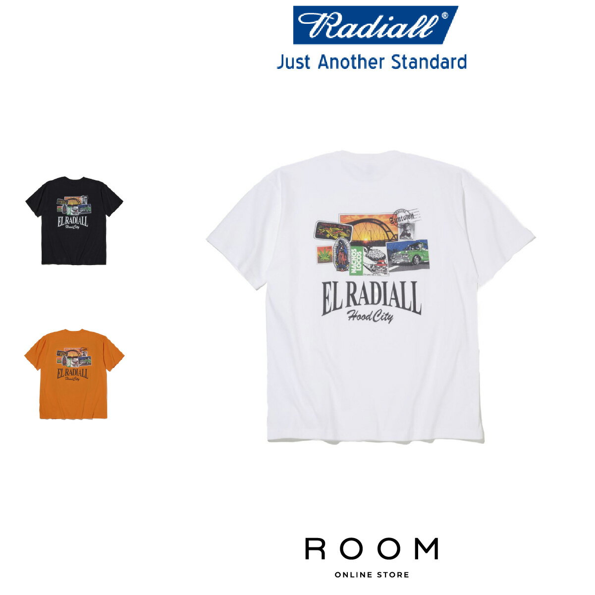 【公式・正規取扱】ラディアル RADIALL HOOD CITY - CREW NECK T-SHI