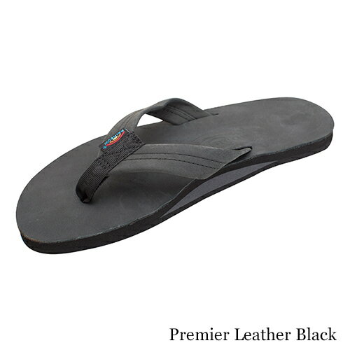 レインボーサンダルズ サンダル メンズ 【公式・正規取扱】レインボーサンダルズ Rainbow Sandals Men's 301ALTS SINGLE Layer Premier Leather Premier / Black RSM301ALTSPL メンズ ブラック S-XL 送料無料