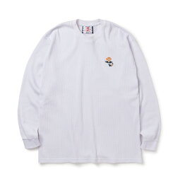 30%OFF【公式・正規取扱】 サノバチーズ SONOFTHECHEESE Flower embroidery Thermal ホワイト WHITE SC2320-CT03 ロングスリーブ Tシャツ メンズ レディース 男女兼用 送料無料