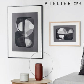 A3 ATELIER CPH ポスター 北欧 アトリエシーピーエイチ 【送料無料〜】デンマーク コペンハー Abstract construction The poster club モダン シンプル カフェ モノクロ アートプリント　おしゃれ インテリア DEAL