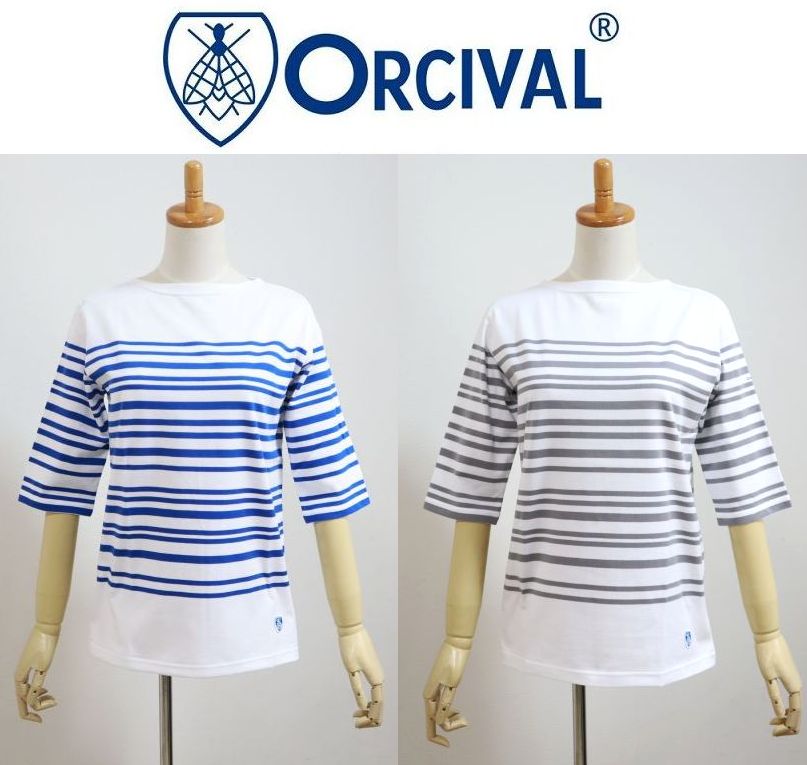 2026SS Orcival オーシバル オーチバル ボートネック5分袖Tシャツ #OR-C0136 LOB 40/2 JERSEY