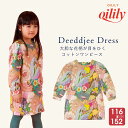 40%OFF 【正規品 公式】 オイリリー キッズ 女の子 コットン ワンピース 長袖 花柄 グリーン 120 130 140 150 サイズ 膝丈 yf24gdr204