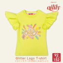 40%OFF 【正規品 公式】 オイリリー キッズ 女の子 Tシャツ 黄色 ロゴ ラメ エンジェルスリーブ 100 110 120 130 140 150 オーガニックコットン ys24gje217