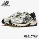 ニューバランス 610 スニーカー New Balance 610 ML610TAV AV SILVER シルバー / WHITE ホワイト / GRAY グレー シューズ【中古】未使用品