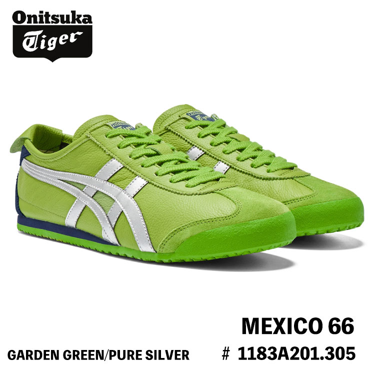 オニツカタイガー スニーカー Onitsuka Tiger MEXICO 66 メキシコ66 メンズ レディース GARDEN GREEN/PURE SILVER グリーン #1183A201.305 シューズのサムネイル