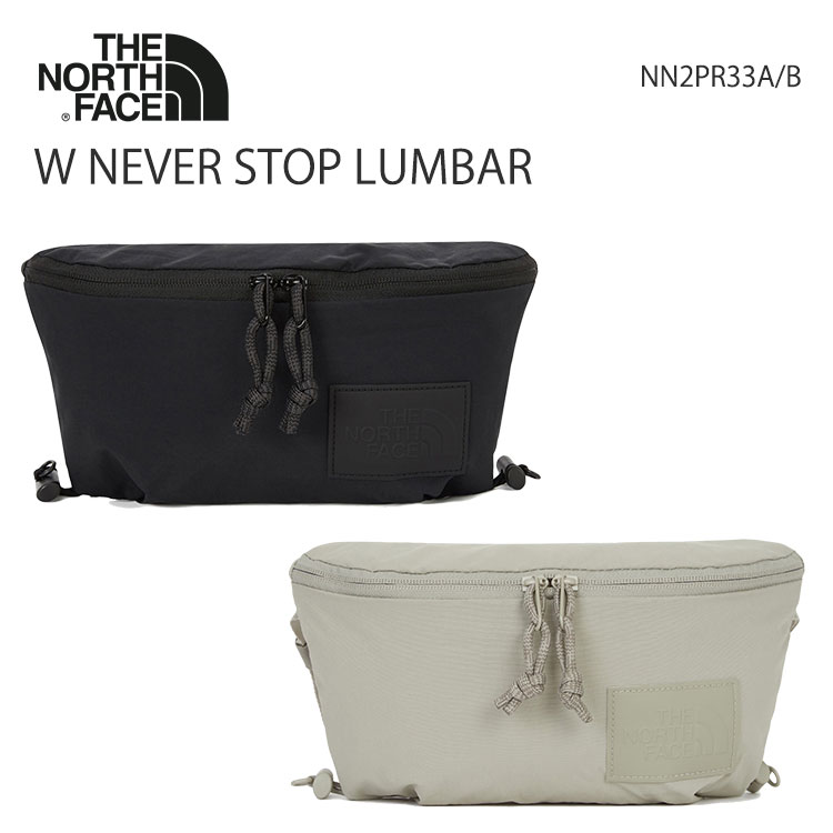 ノースフェイス ウエストバッグ THE NORTH FACE W NEVER STOP LUMBAR ウエストバッグ ウエストポーチ クロスバッグ NN2PR33A / NN2PR33B【中古】未使用品