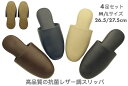 送料込み4足セット 高品質の抗菌レザー調スリッパ 業務用ビニールスリッパ ホテル用 前閉じタイプ 業務用 オフィス用にも最適 pvc slippers EVA底