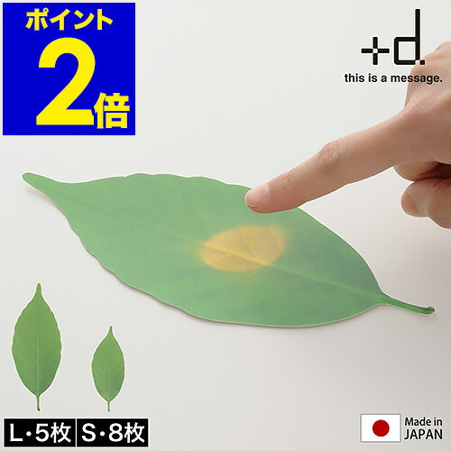 Leaf Thermometer 温度で色が変わる サーモメーター 日本製 壁飾り 装飾 温度計 おしゃれ かわいい おもしろ文具 おもしろ雑貨 おもしろグッズ 面白雑貨 面白グッズ ユニーク 雑貨 インテリア プレゼント ギフト プラスディー［ アッシュコンセプト +d リーフ ］