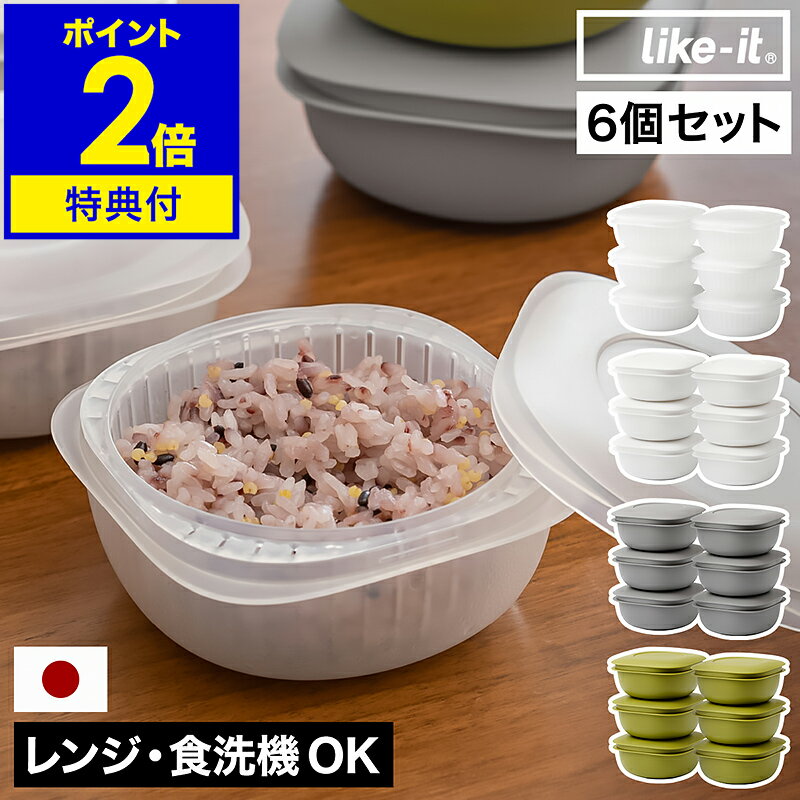 冷凍ごはん容器 6個セット【特典付